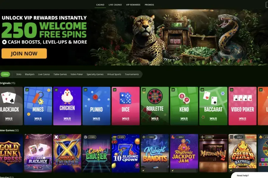Photo: Wild Casino Review 2026 — 17+ Cryptos, 1,500+ Games, US