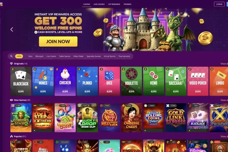 Photo: SuperSlots Casino Review 2026