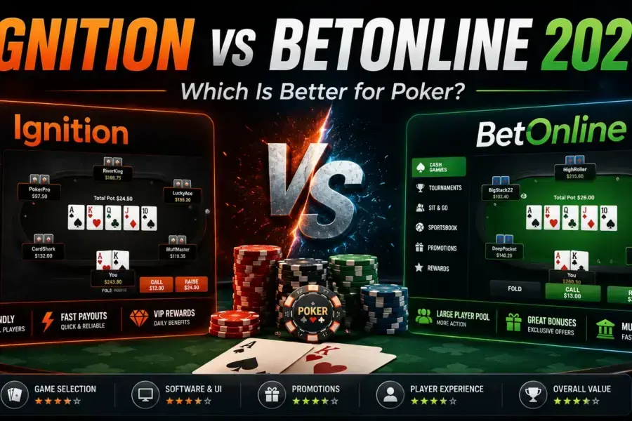 Photo: Ignition vs BetOnline 2026 — Which Is Better for Poker?