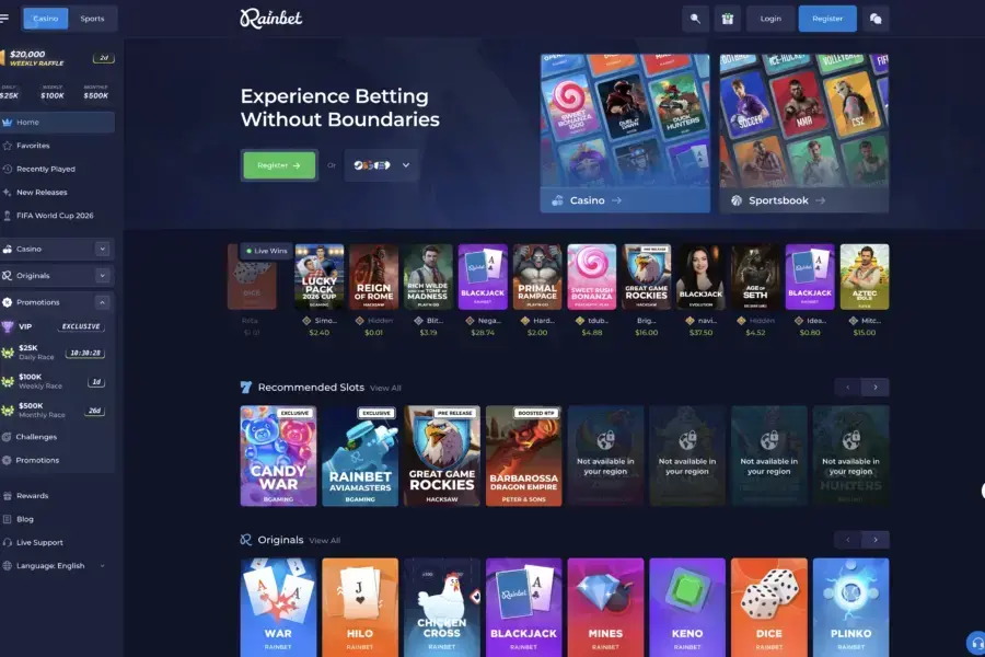 Photo: Rainbet Casino Review 2026 (Canada)