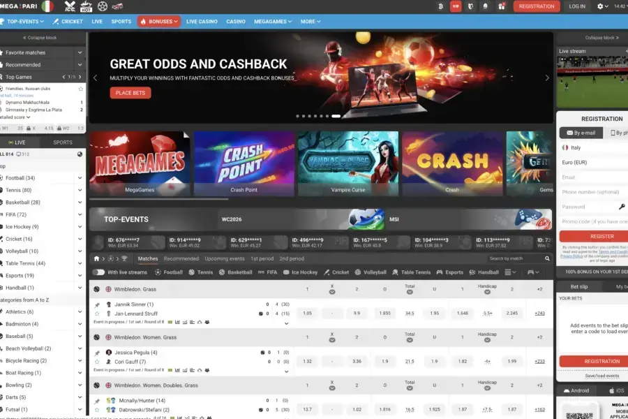 Megapari sportsbook review 2026, a 1xBet-family betting site