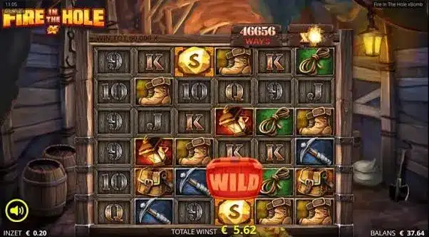 Fire in the Hole xBomb slot by Nolimit City, gameplay screenshot