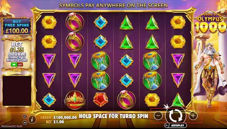 Gates of Olympus 1000 slot by Pragmatic Play