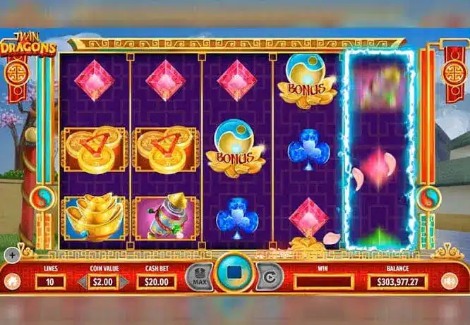 Twin Dragons slot by Dragon Gaming — oriental dragon theme reels