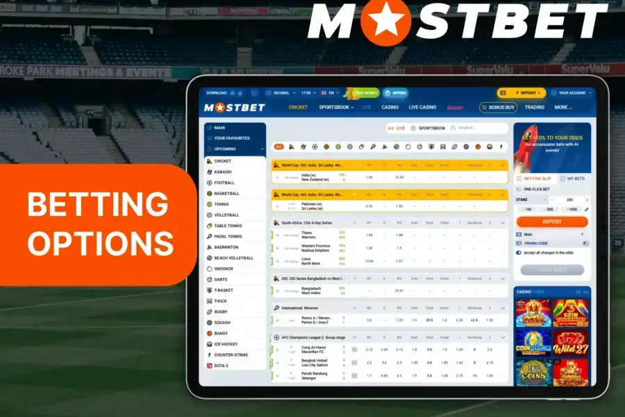 mostbet-main-betting-options